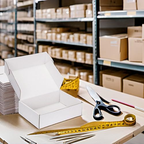 9x6x2 White Shipping Boxes for Small Business, Packing, 25 Pack - color: White, size: 9x6x2-Inch
