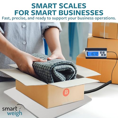Smart Weigh Digital Shipping Scale, 440 lb x 1 oz, Stainless Steel Build - color: 440 lbs Stainless Steel Pro