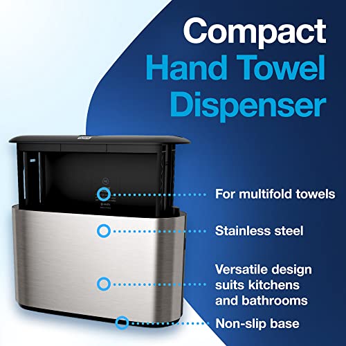 Tork Xpress Stainless Steel Paper Towel Dispenser, Compact Design, 302030 - color: Stainless Steel