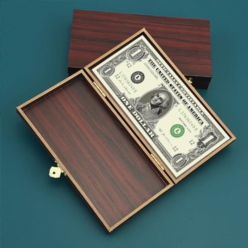 2 PCS Wooden Lockable Currency Tray, Metal Cash Box Single Row Currency Tray Money Organizer for Cash Money Storage Box with Lid Money Saving Organizer Cash Organizer Money Gift Box Organizer