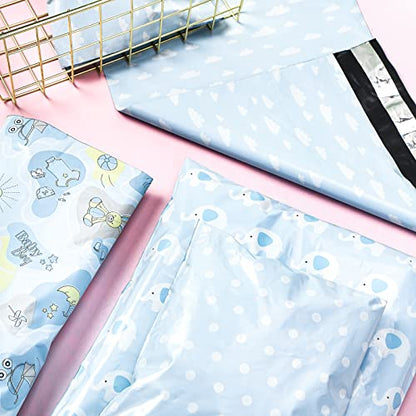 RUSPEPA Baby Poly Mailers Shipping Bags Pretty Thick Self Adhesive Mailing Envelopes, 10x13 inches, 40 Pack