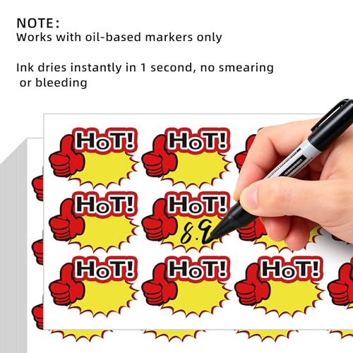 300 Pcs Garage Sale Stickers, 2.3 x 1.5 Inches, HOT Style - style: Hot