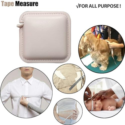 Tape Measure for Body Measuring Medical Body Cloth Tailor Craft Dieting Measuring Tape, 79 Inch/2 M Dual Sided Retractable Measuring Tape for Body Fabric Sewing Measurements Square(Pink) - color: Pink 1 pack
