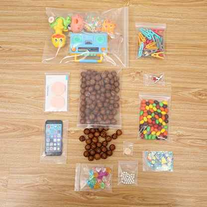 18" x 21" Large Thick 4 Mil Clear Zip Storage Bags Heavy-Duty Plastic Reclosable Zip Seal Poly Lock Bag Durable Zipper Bags - color: Transparent, size: 18" x 21"