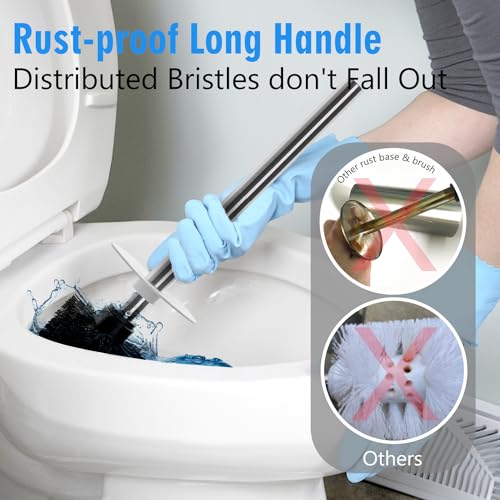 Matt White Ceramic Toilet Brush and Holder Set - color: Matt White, size: Set/1