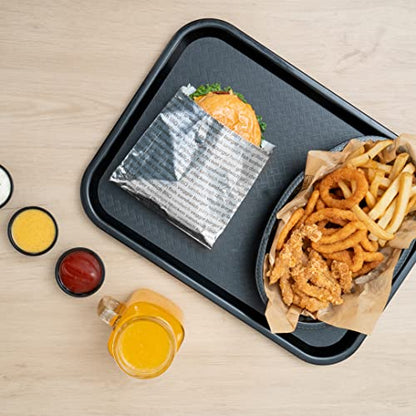 Restaurantware Paper Printed Burger Foil Bag, 5.9 x 1.2 x 6.5 In, 100 Pack - size: 6"
