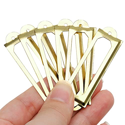 50 PCS Metal Label Holders 60x17mm Gold with Screws - color: Gold, 60x17mm