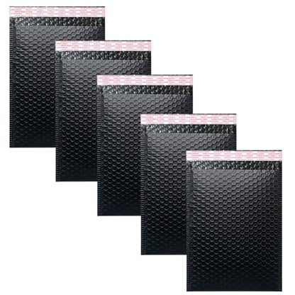 Bubble Mailers 4x6 Inch 12 Pack Small Padded Envelopes Bags (Black) - color: Black