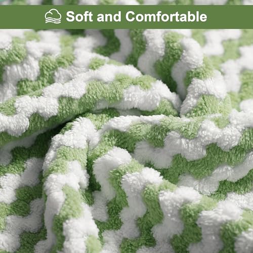JOYMOOP Microfiber Cleaning Cloth, 18 Piece Set, Small, Green - color: D