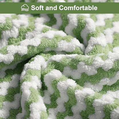 JOYMOOP Microfiber Cleaning Cloth, 18 Piece Set, Small, Green - color: D
