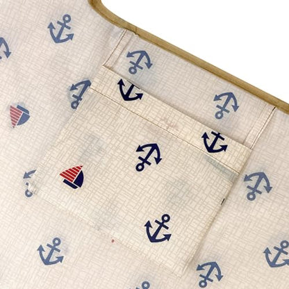 allydrew Medium Foldable Tote Nylon Reusable Grocery Bag (Set of 2) - color: Anchors Away