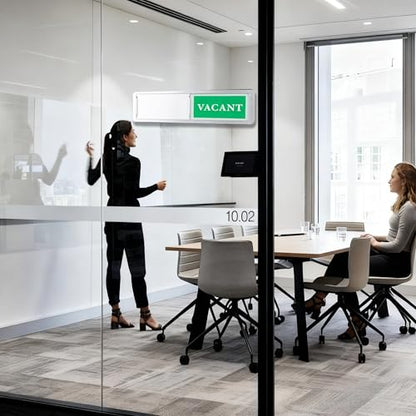 Vacant Occupied Door Sign Sliding Indicator, Privacy Sign for Office - color: Silver Occupied Vacant