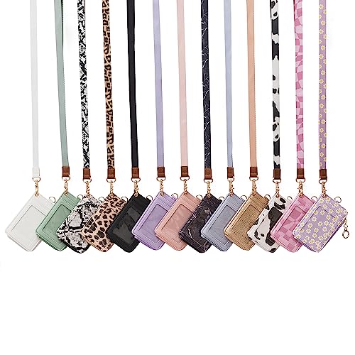 MONDO DESIGNS 2-in-1 ID Badge Holder Lanyard Wallet - Off White - color: Off White