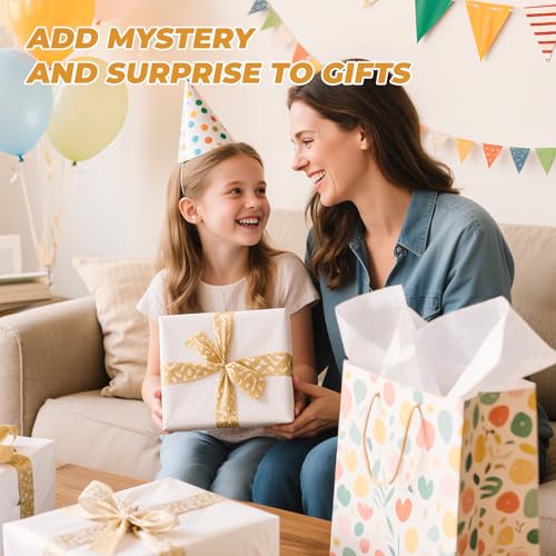 Simetufy 115 Sheets 20x30 White Tissue Paper for Gift Bags - color: white, size: 115 sheets