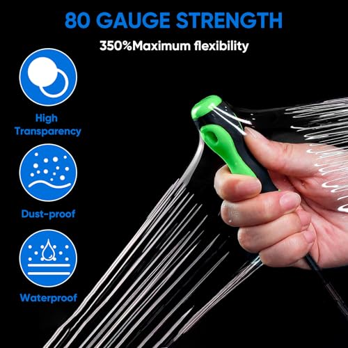 TICONN Stretch Wrap Roll, 5 in x 1000 ft Plastic Wrap for Moving Furniture - style: 5''-2PK