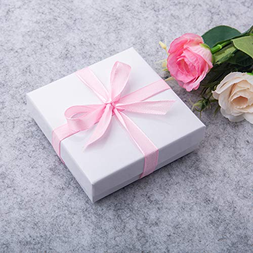 GEFTOL Jewelry Gift Boxes 96 Pack 3.5x3.5x1 Inch Cardboard Jewelry Boxes,Small Gift Boxes for Jewelry Earrings Necklaces Handmade Bangles Bracelets(White) - color: White, size: 3.5x3.5x1 Inch (Pack of 96)