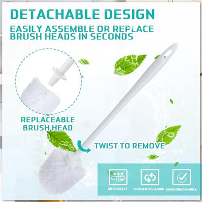 Tioncy 15 Pcs 14.2 Inch Toilet Brushes for Bathroom Bowl Scrubber