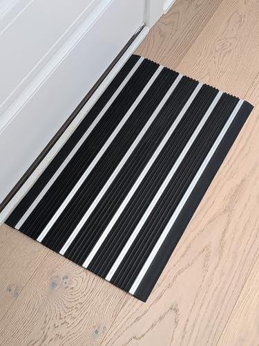 Ecomills Alumat Aluminum Doormat, 17.3" x 27.5", Black - size: 1'5" x 2'4" (Rectangular)
