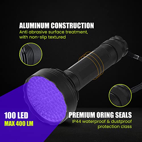 Lichamp AC Freon Leak Detector Kit, Freon Leak Detector UV Light & Glasses