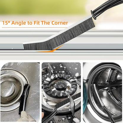 3Pcs Hard-bristled Crevice Cleaning Brush, Multifunctional Thin Gap Scrub Brush, Bathroom Cleaner Tools for Household Use, Kitchen, Window, Toilet, Grout, Faucets, Car - color: 3pcs