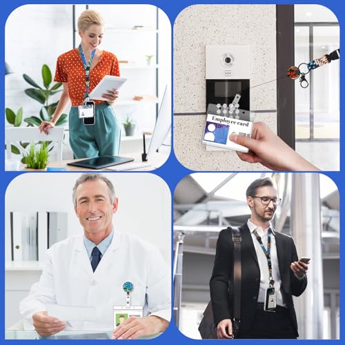 3 Pack Cruise Lanyards with Badge Reels, Holders & Phone Tether Tabs - color: Style B