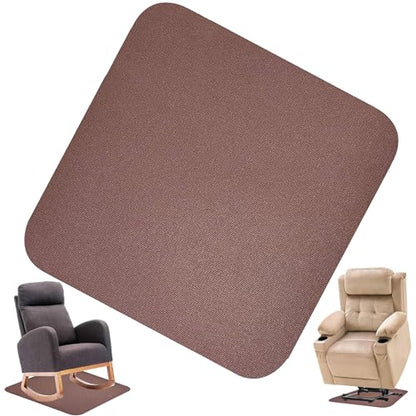 Recliner Pads for Hardwood Floors, Under Recliner Mat Floor Protectors Furniture Pads to Keep Furniture from Sliding Swivel Chairs Recliner mats for Hardwood Floors Non Slip Furniture Pads - size: Sq-Brown-30"x30"