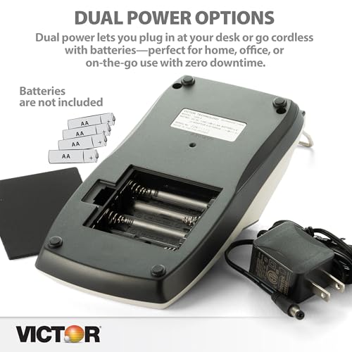 Victor 12-Digit Portable Printing Calculator, Black (1205-4)