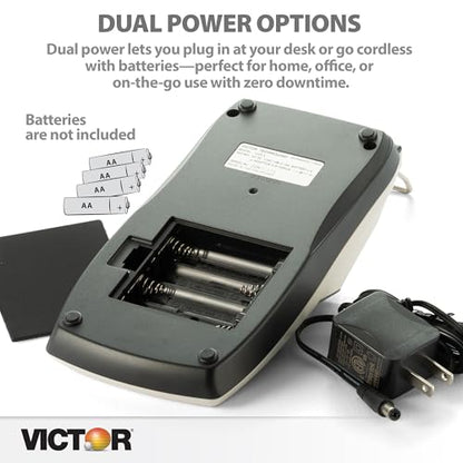 Victor 12-Digit Portable Printing Calculator, Black (1205-4)