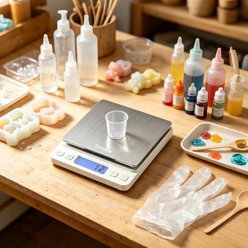 3000g Digital Touch Pocket Scale 0.01oz Resolution 2 AAA Batteries Included