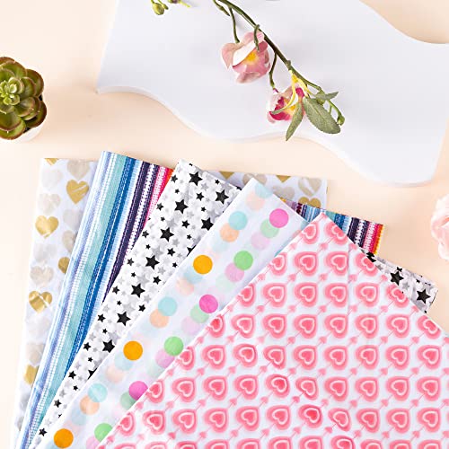 Tissue Paper for Gift Bags, 50 Sheets, 20 x 26 Inch - color: Rainbow