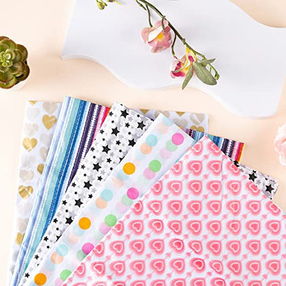 Tissue Paper for Gift Bags, 50 Sheets, 20 x 26 Inch - color: Rainbow