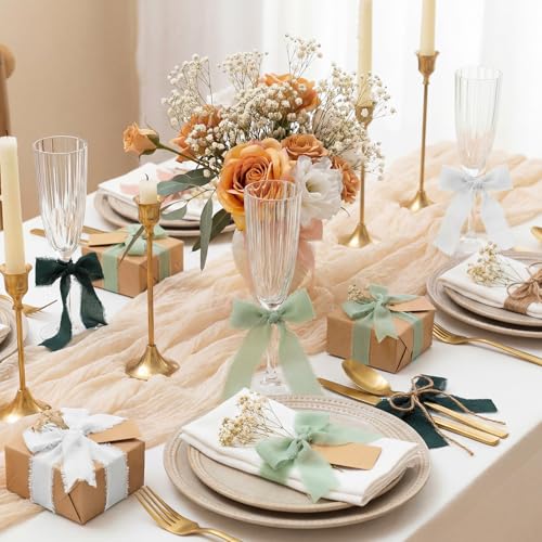 Suncalla 16 Pcs Wrapping Paper Set 16 Inch x 16 ft Elegant Neutral, Green - color: Green