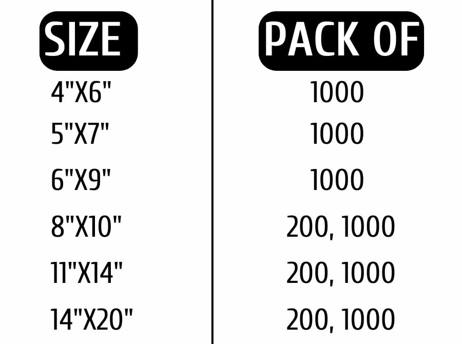 Infinite Pack Large 300 CT Combo Pack9x12,11x14,14x20 inches Self Sealing Clear Poly Bags with Suffocation Warning, Strong Adhesive, Not Resealable, 400 Count, FBA compliant - size: 9" x 12", 11" x 14", 14" x 20" PACK OF 300