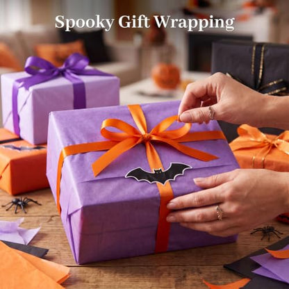 Shindel 120 Sheets Halloween Tissue Paper, 20 X 14 inch, 5 Colors - color: Mixed Color