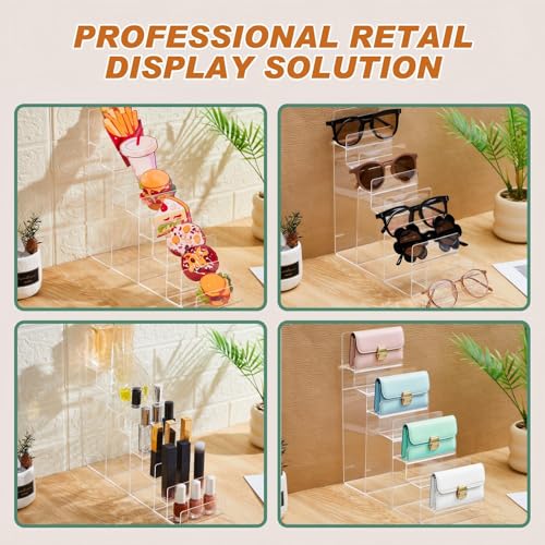 Kathfly 2 Pack 8-tier Acrylic Display Stand for Purses & Wallets - size: 8-tier