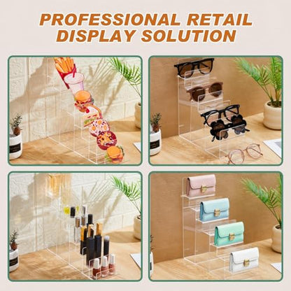 Kathfly 2 Pack 8-tier Acrylic Display Stand for Purses & Wallets - size: 8-tier