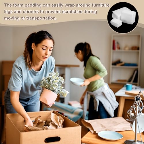 uxcell 50 Pcs Cushion Foam Pouches, 5" x 3" Cushioning Packing Supplies Cushioning Foam Padding Sheets for Moving and Packaging Dishes, China, Books, Photo Frame - size: 13.5 x 6.5 cm/5.3 x 2.6 inches