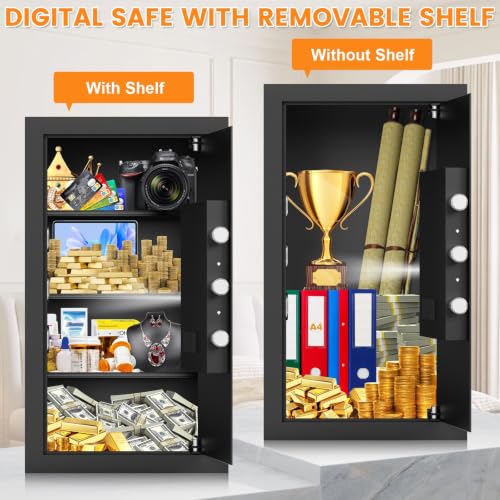 6.0 Cu Ft Large Safe Box for Home Use, 27.6"H Heavy Duty Home Safe - size: 6.0 Cub