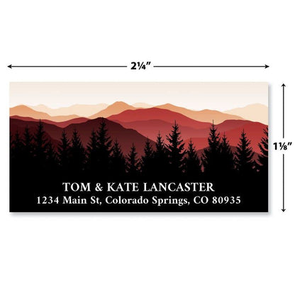 Colorful Images Personalized Deluxe Address Labels - style: Landscape
