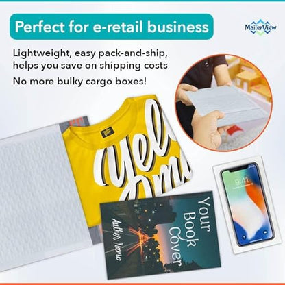 Bubble Mailers 10x13, Self Seal Poly Padded Envelopes, 100 Pack Bulk - color: White, size: 10x13" / 100 Pack