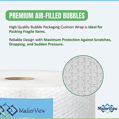 Heavy Duty Small Bubble Wrap Roll for Moving & Packing, 12 in x 175 ft