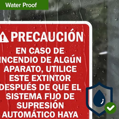 PrecautionIn Case Of Appliance Fire Use This Extinguisher Only Sign, 10x7 Inches, 4 Mil Vinyl Decal Stickers Weather Resistant, Made in USA by My Sign Center - size: 7x10 Vinyl Sticker