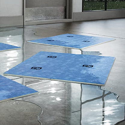 PIG Water Absorbent Mat - Reusable - 50 Pack - 15" x 19" Pads - Blue and White - PM50539 - size: 15" x 19"