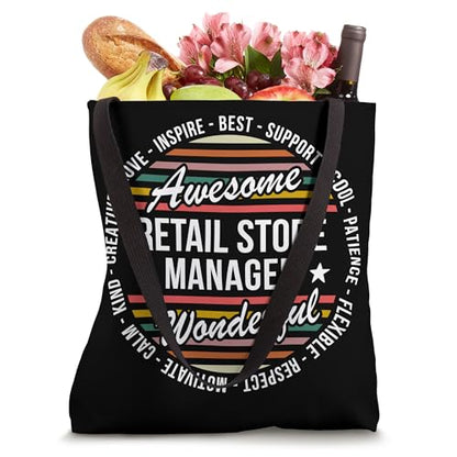 Retail Store Manager Tshirt Gifts Appreciation Inspire Tote Bag