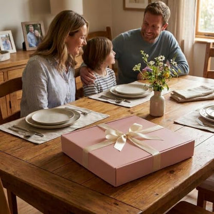 Pink Shipping Boxes 24 Pack 10x10x2 inch, Corrugated Gift Mailers - size: 10x10x2 Inch-24 Pack