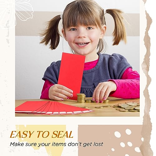 Fulmoon 500 Pcs Cash Envelopes Bulk,Red - color: Red