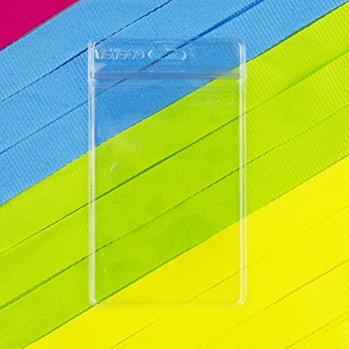 12 Pack Cruise Lanyard with Waterproof ID Card Holder, Colorful Durable Lanyard with Badge ID Card Holder (Apple Green, 12 Pack) - color: Apple Green, size: 12 Pack
