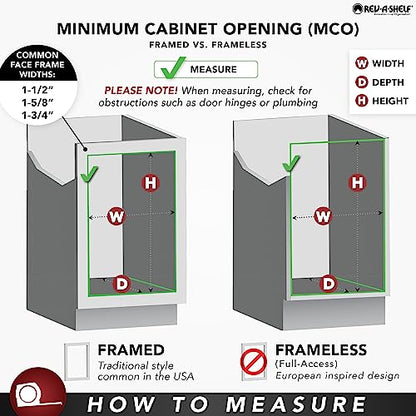 Rev-A-Shelf 30 qt. Silver Polymer Replacement Waste Container Pullouts - color: Silver