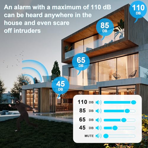SanJie Door Chime Alarm When Open for Kids Safety, Home and Business - color: 3 Sensors + 1 Receivers Black