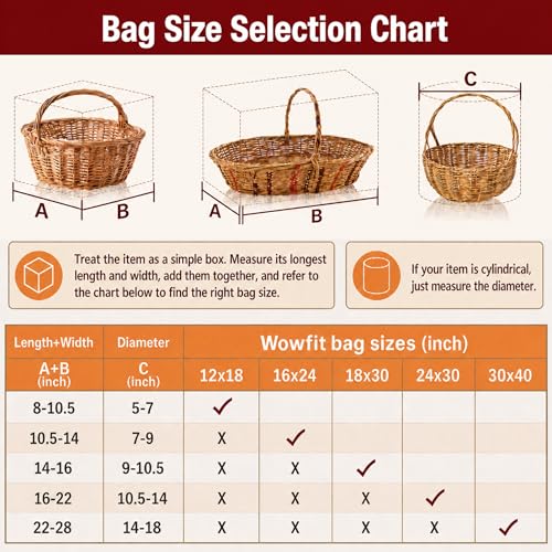 Wowfit 30x40 Extra Large Cellophane Bags for Gift Baskets, 10 Bags - size: 30x40 Inch (Pack of 10)